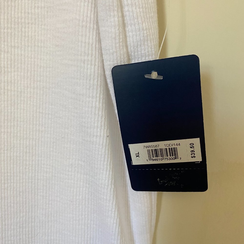 Lucky Brand Ribbed Ruffle Hem Top - Picture 4 of 4